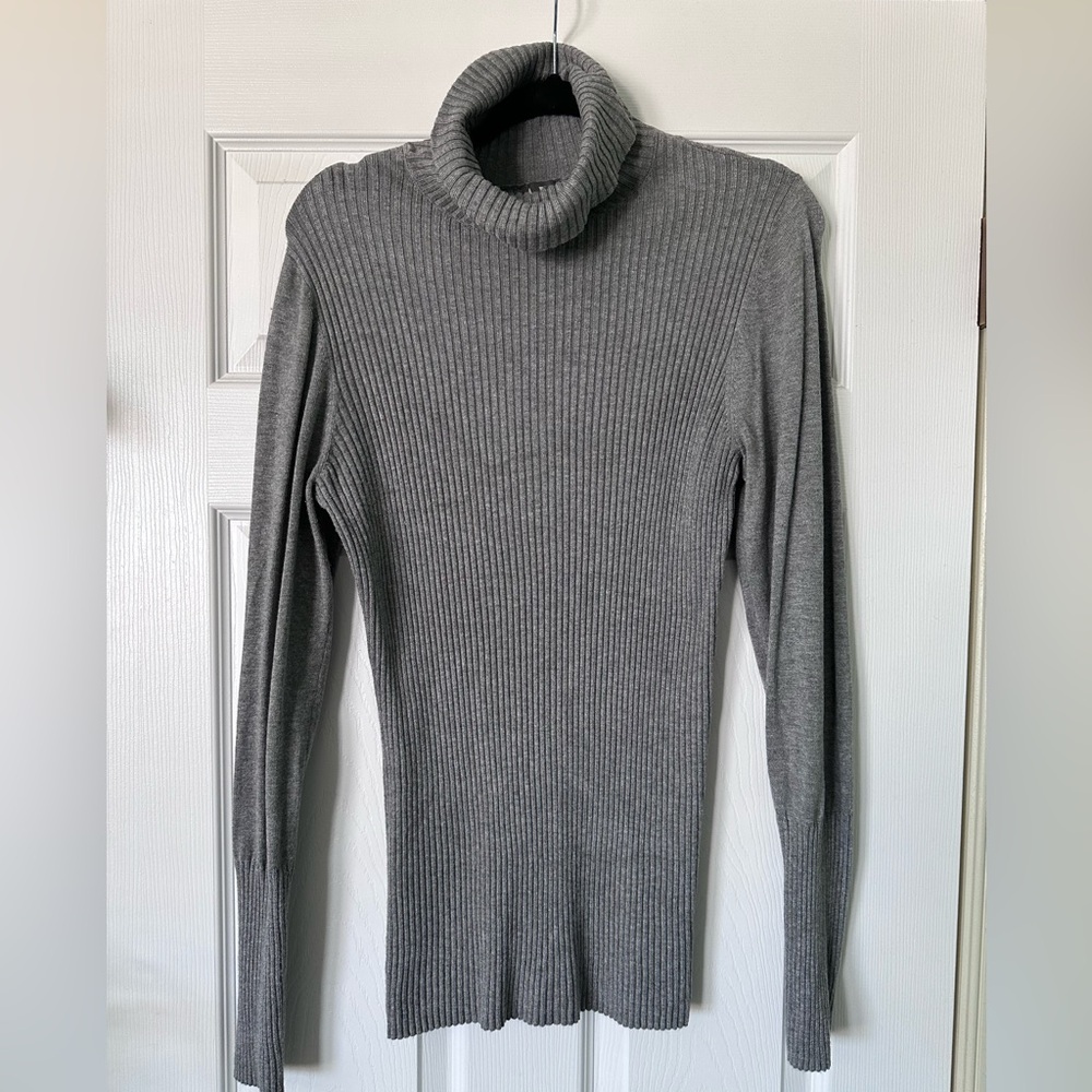 Tall Woman’s Worthington Light Gray Ribbed Sweater